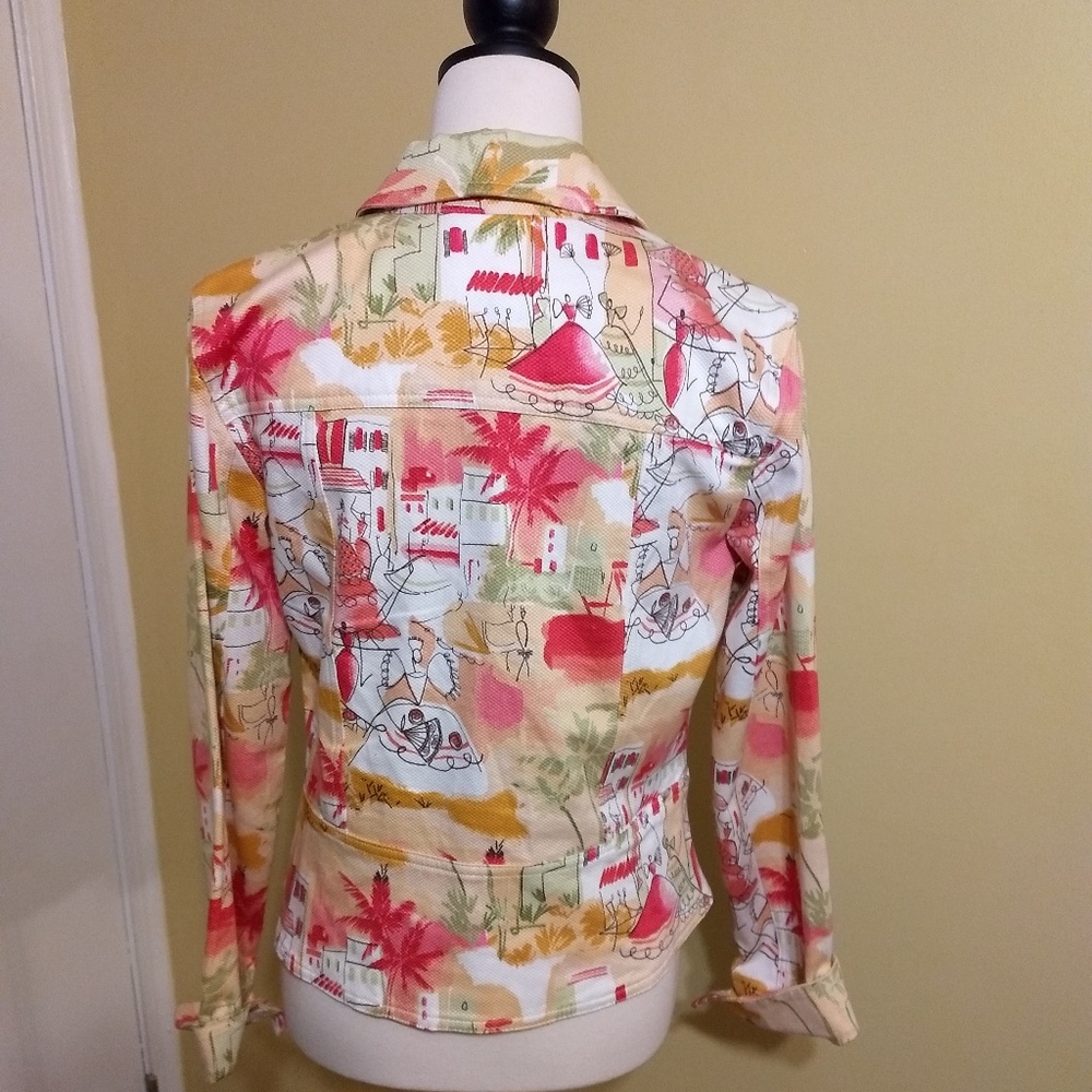 Lemon Grass studio prima Wearable Art jacket sz small NWOT - Picture 3 of 6